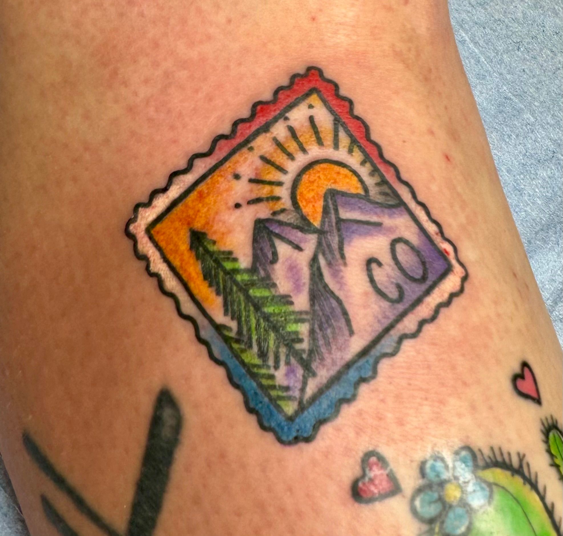 Colorado Stamp Tattoo