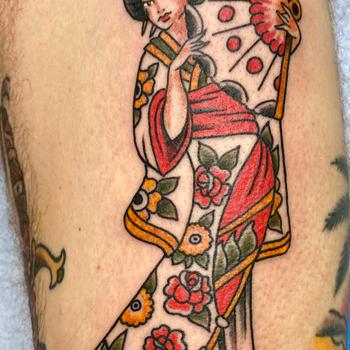 Sailor Jerry Geisha Girl Tattoo