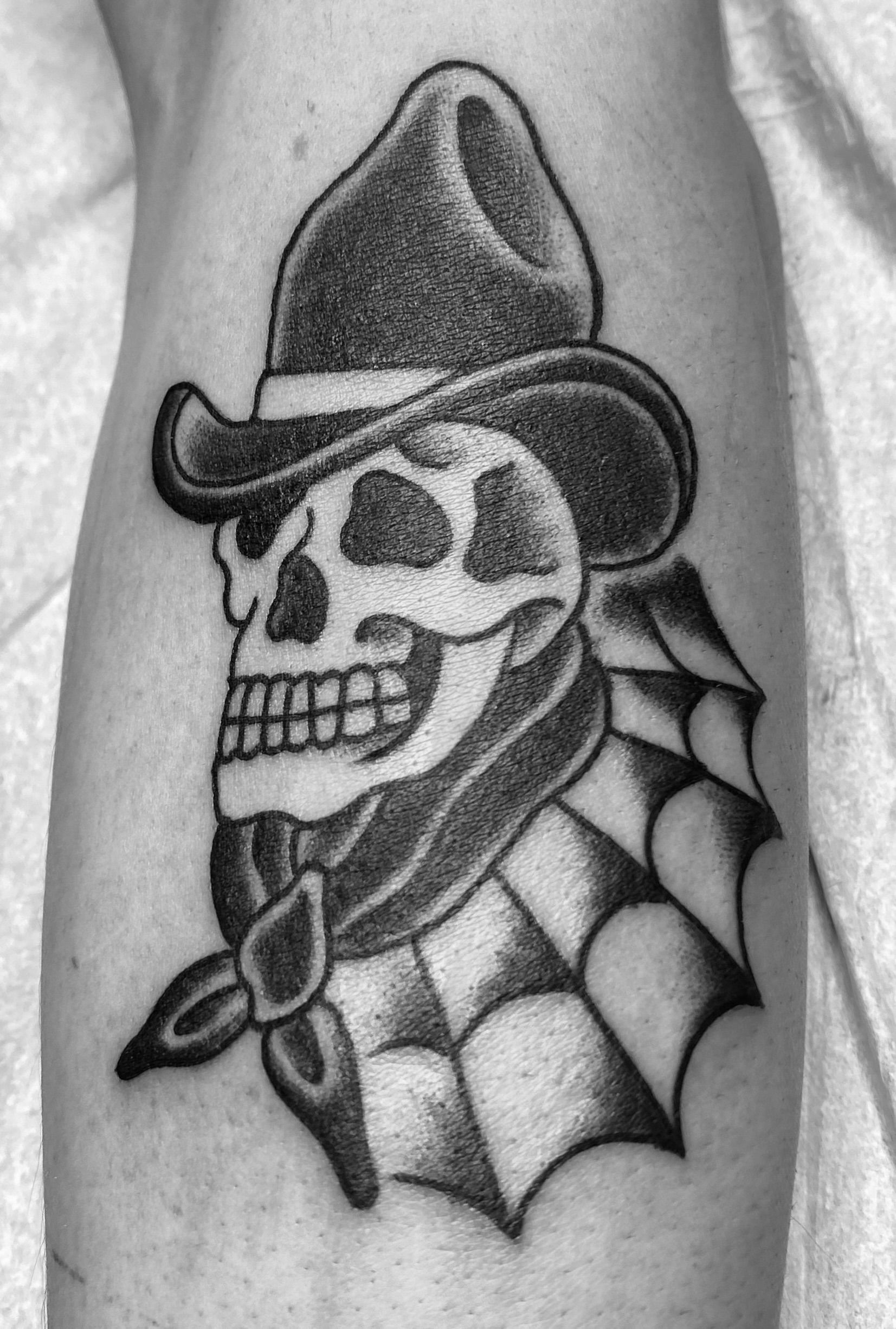 Dead Cowboy Under a Black Hat