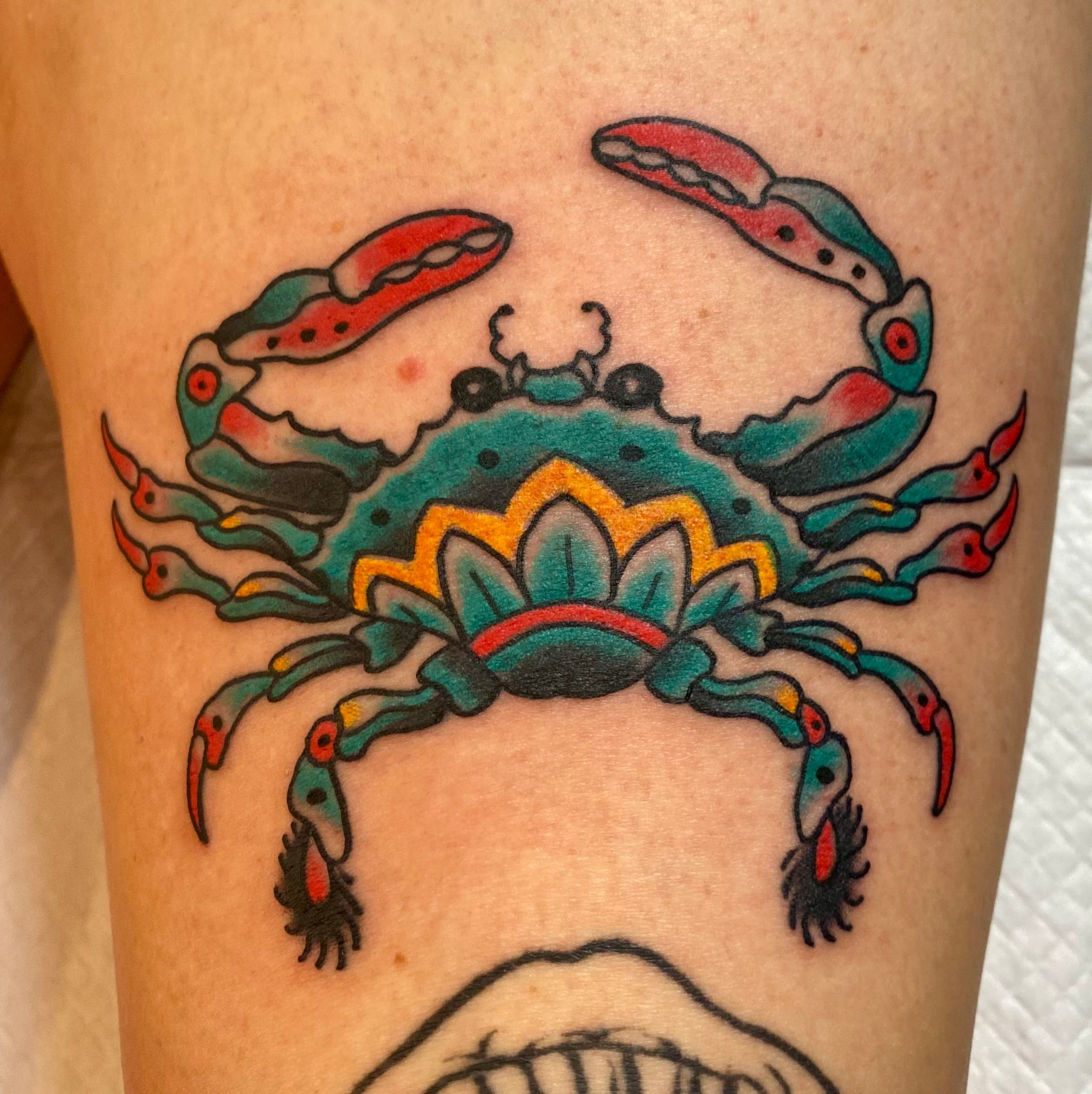 Mandala Crab Tattoo