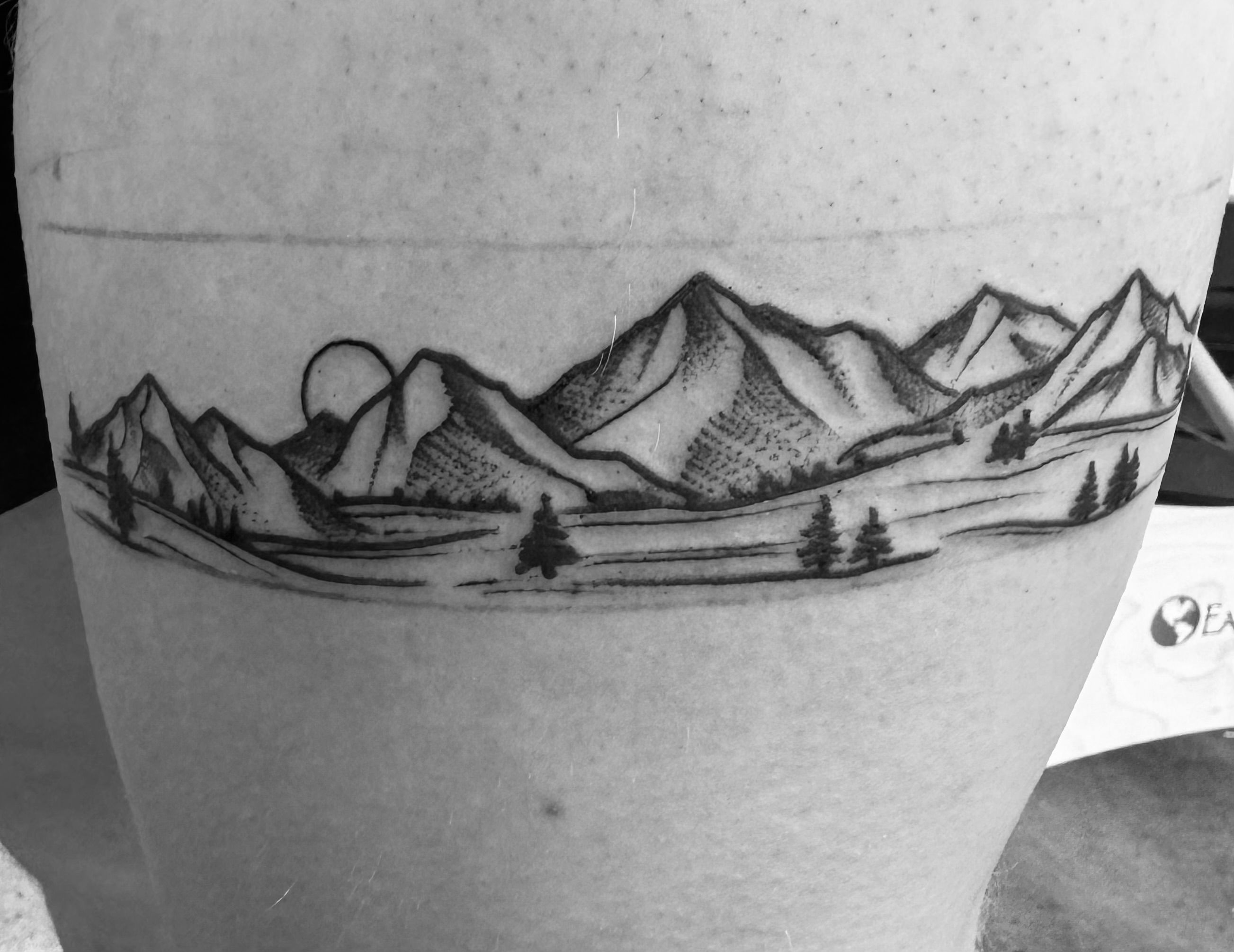 Mountain Landscape Tattoo
