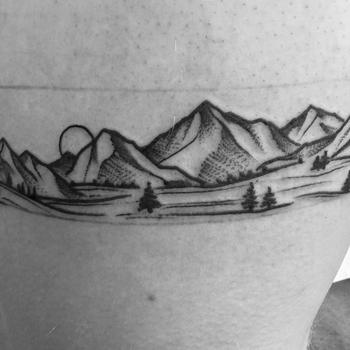 Mountain Landscape Tattoo