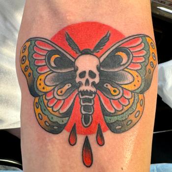 Death Moth Under the Red Moon